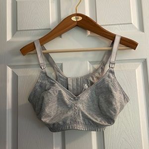 Gray lounge wear bra
